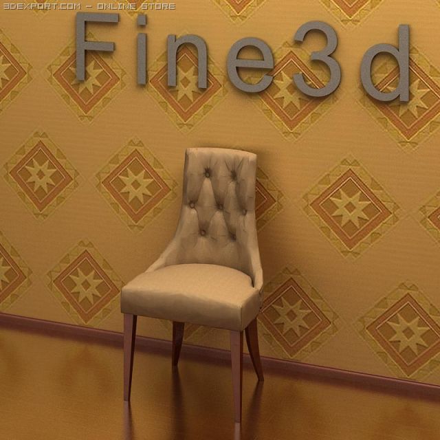 antique08040chair Model 3D .c4d .max .obj .3ds .fbx .stl .blend 