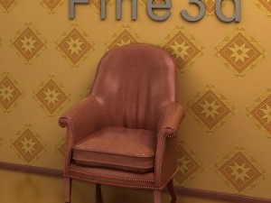 antique090108chair Model 3D