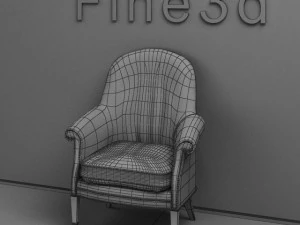 antique090108chair 3D Model