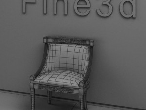 antique090106chair 3Dモデル