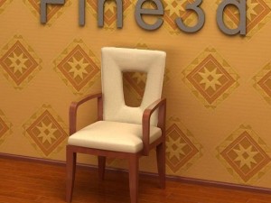 antique08chair043 Modelo 3D