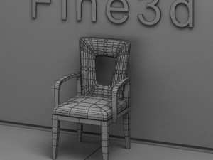 antique08chair043 3Dモデル