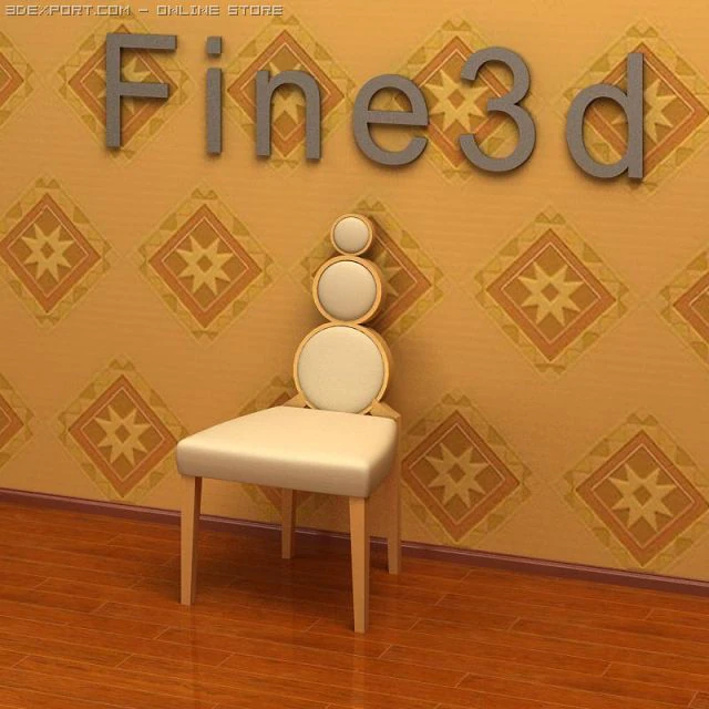 antique08chair044 3D Model .c4d .max .obj .3ds .fbx .stl .blend 