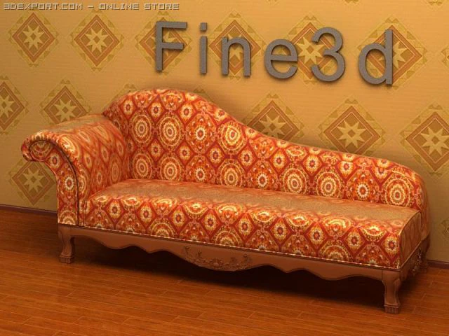 antique08chair045 3D Model .c4d .max .obj .3ds .fbx .stl .blend 