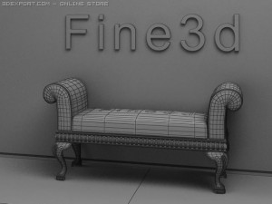 antique08chair049 3Dモデル