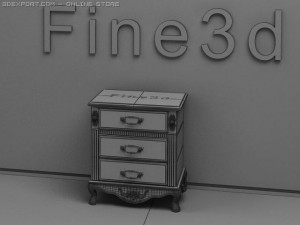antique08cupboard048 Modelo 3D