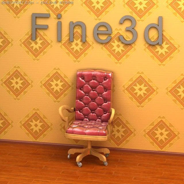 antique08chair071 3D Model .c4d .max .obj .3ds .fbx .stl .blend