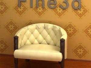 antique08chair074 Modèle 3D