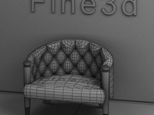 antique08chair074 3D Model