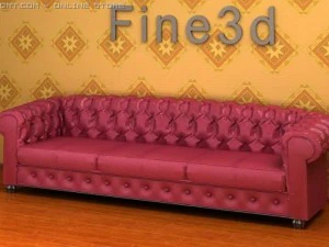 antique08sofa081 3D Model