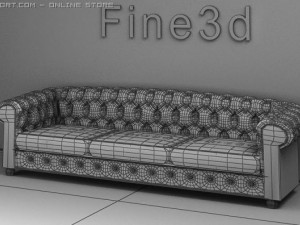 antique08sofa081 3D Model