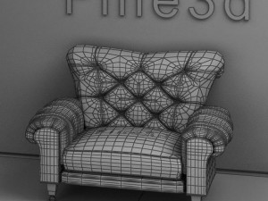 antique08sofa087 3D Модель