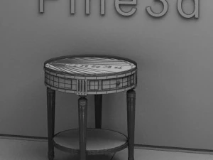 antique08table070 3D Model