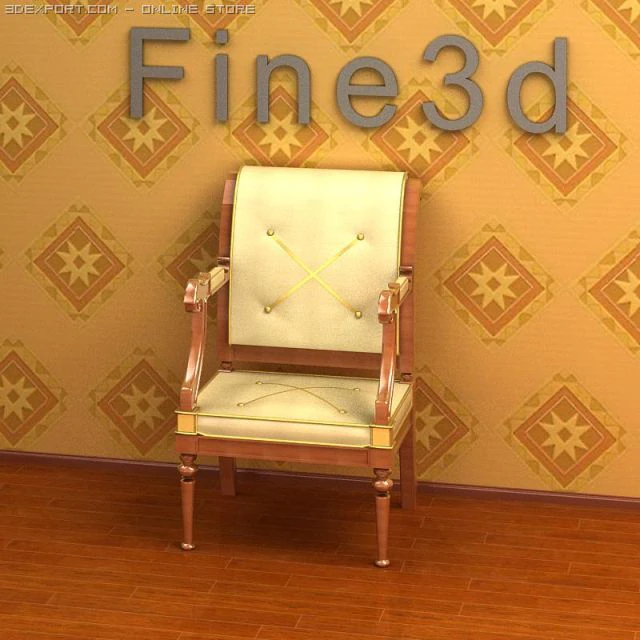 09omchair020201 3D Model .c4d .max .obj .3ds .fbx .stl .blend