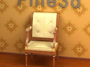 09omchair020201 Modelo 3D