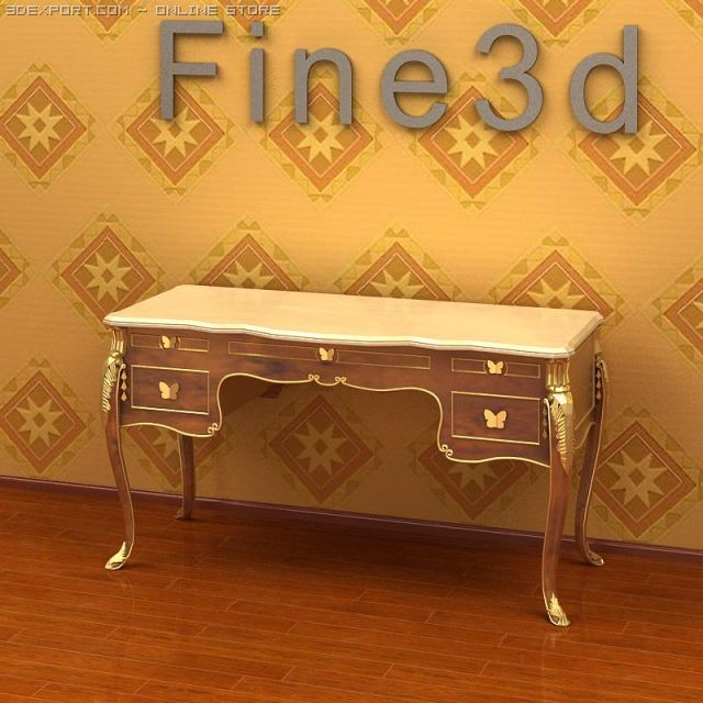 antique08table0104 3Dモデル .c4d .max .obj .3ds .fbx .stl .blend 