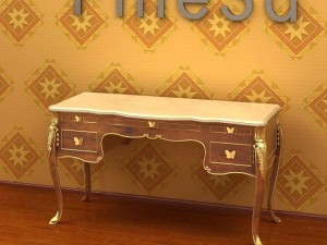 antique08table0104 Modèle 3D