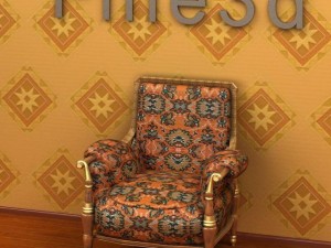 antique09omsofa05 3D Model