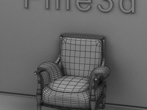 antique09omsofa05 Modèle 3D