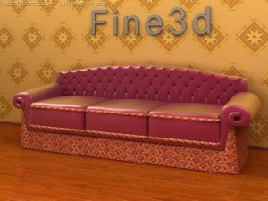 antique09omsofa07 Modelo 3D