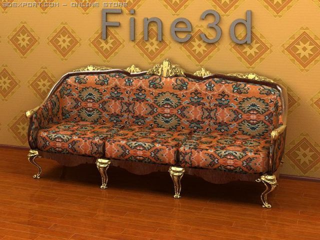 antique09omsofa09 Modelo 3D .c4d .max .obj .3ds .fbx .stl .blend 