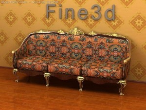 antique09omsofa09 Modelo 3D