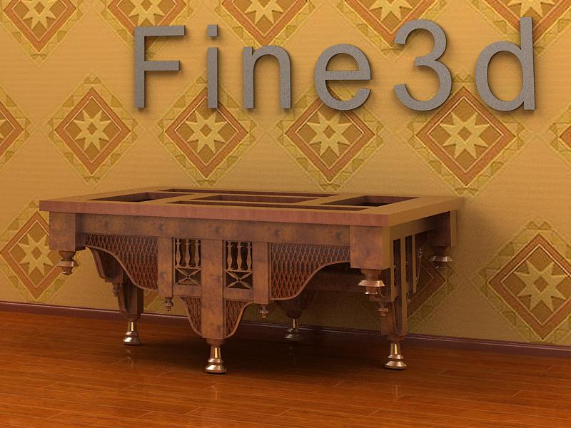 antique09omtable08 3D 모델 .c4d .max .obj .3ds .fbx .stl .blend 