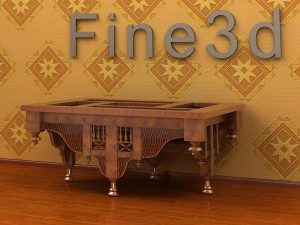 antique09omtable08 3D Model