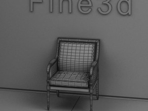 antique08chair095 3D 모델