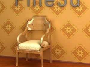 antique08chair096 Modelo 3D