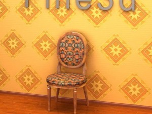 antique08chair098a 3D Модель