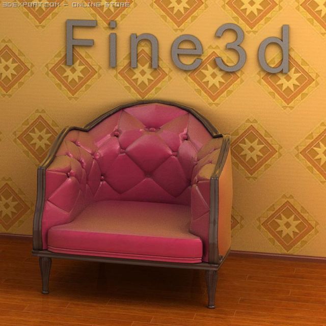 antique08chair099 Model 3D .c4d .max .obj .3ds .fbx .stl .blend