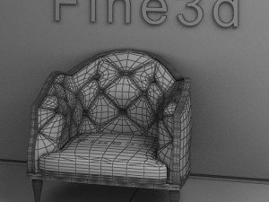 antique08chair099 Model 3D