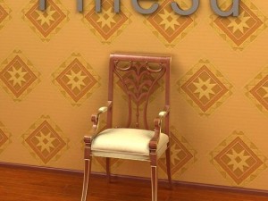 antique08chair0102 3D Model