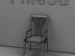 antique08chair0102 Modèle 3D
