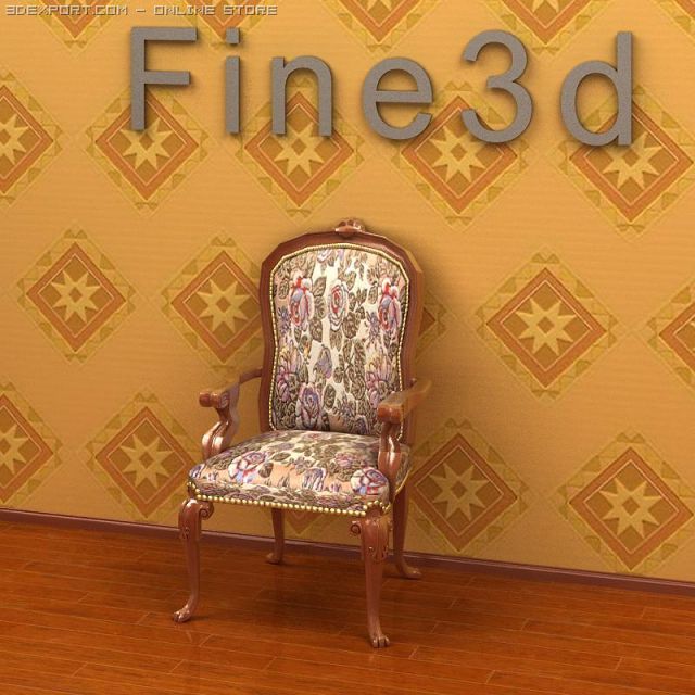 antique08chair0103 Modèle 3D .c4d .max .obj .3ds .fbx .stl .blend 