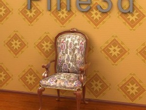 antique08chair0103 3D 模型