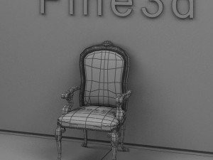 antique08chair0103 Modèle 3D