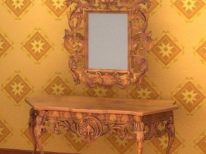 antique08makeup desk089 Modelo 3D