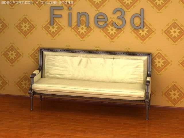 antique08sofa090 3D मॉडल .c4d .max .obj .3ds .fbx .stl .blend 