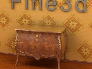 antique09cupboard030a Modèle 3D