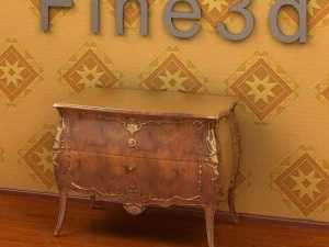 古董09橱柜030a 3D 模型