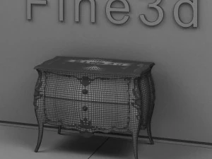 antique09cupboard030a 3D Model