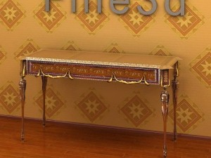 antique09omtable011b 3D मॉडल