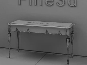antique09omtable011b 3D Model