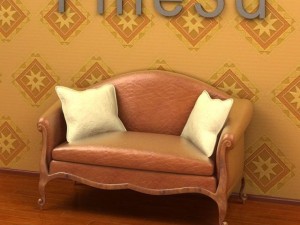 antique09sofa093c 3Dモデル