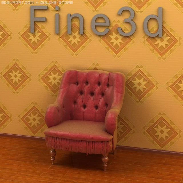 antique09sofa093d 3D Model .c4d .max .obj .3ds .fbx .stl .blend