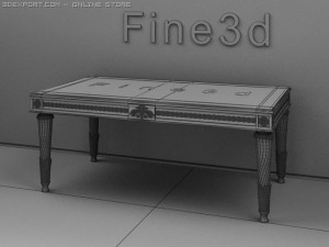 antique09table052a 3D Model