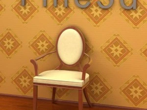 アンティーク09椅子033 3Dモデル