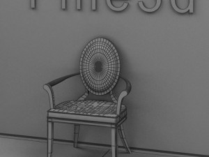 antique09chair033 3D 모델